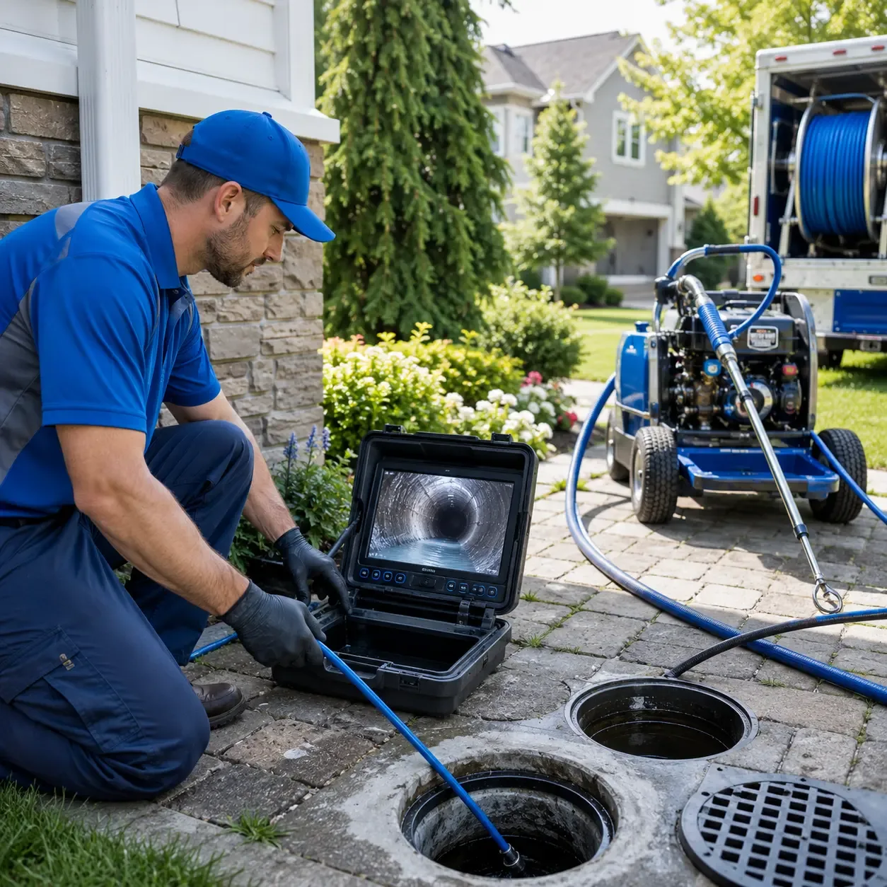 Outdoor drain cleaning professionals serving Sanborn, NY