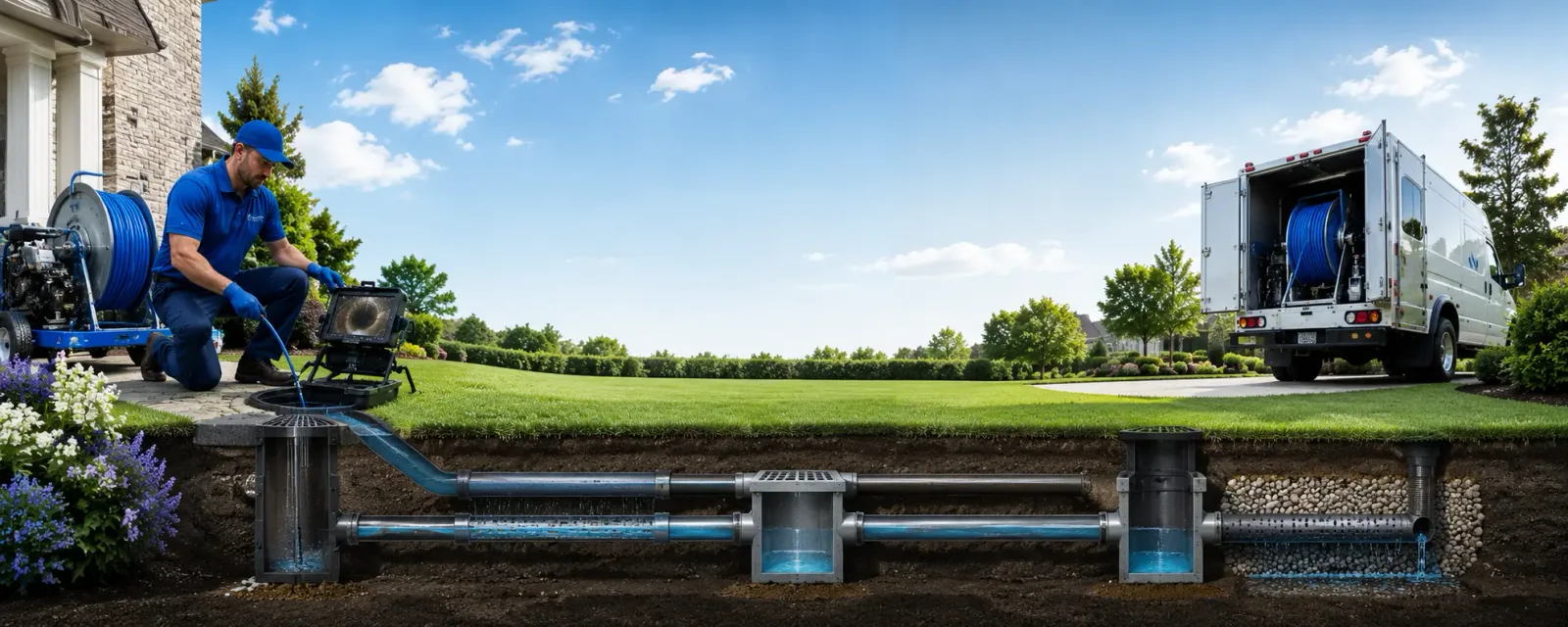 Outdoor drain cleaning information for Sanborn, NY